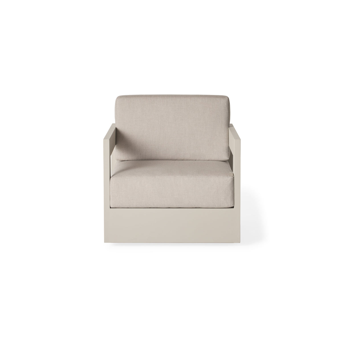 Tiburon Swivel Lounge Chair in Dune Aluminum