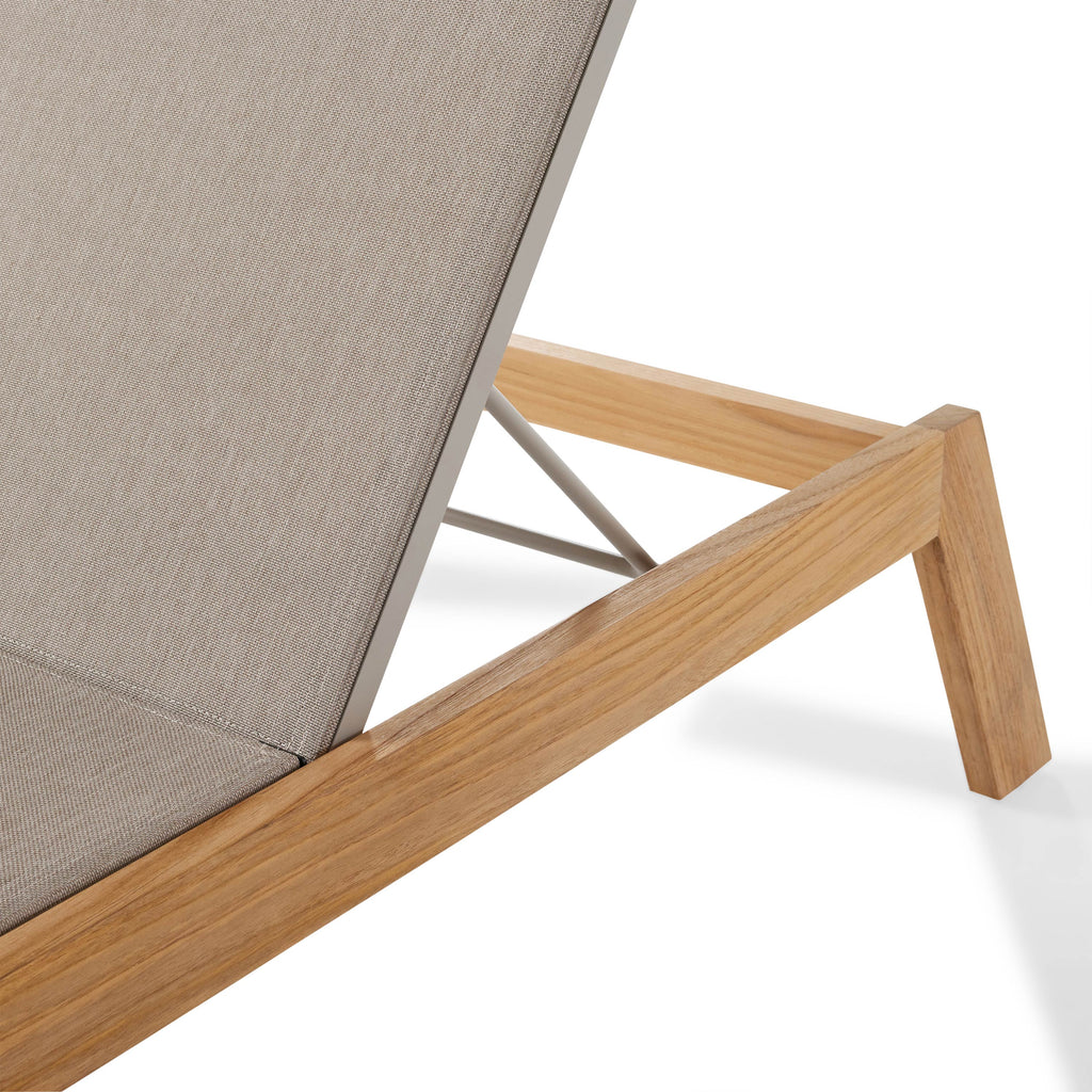 Tiburon Sling Chaise in Teak