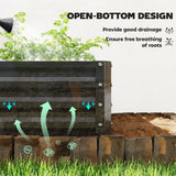 4' x 4' x 1' Galvanized Raised Garden Bed for Vegetables, Black
