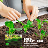 4' x 4' x 1' Galvanized Raised Garden Bed for Vegetables, Black