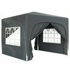 3 x 3 m Pop Up Gazebo with Sides, Carry Bag and UPF50+, Dark Grey