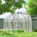 3 x 2 x 2 m Polytunnel Greenhouse with Roll-up Door, Clear