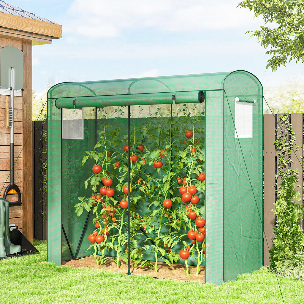 78.7" x 29.5" x 74" Mini Greenhouse, Green