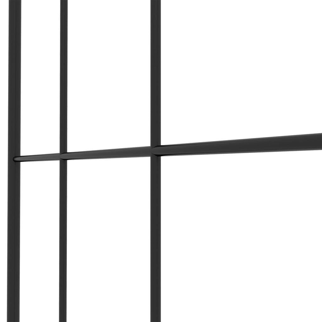2 Pack Metal Garden Trellis Panels, 20" x 47", Black