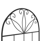 2 Pack Metal Garden Trellis Panels, 20" x 47", Black