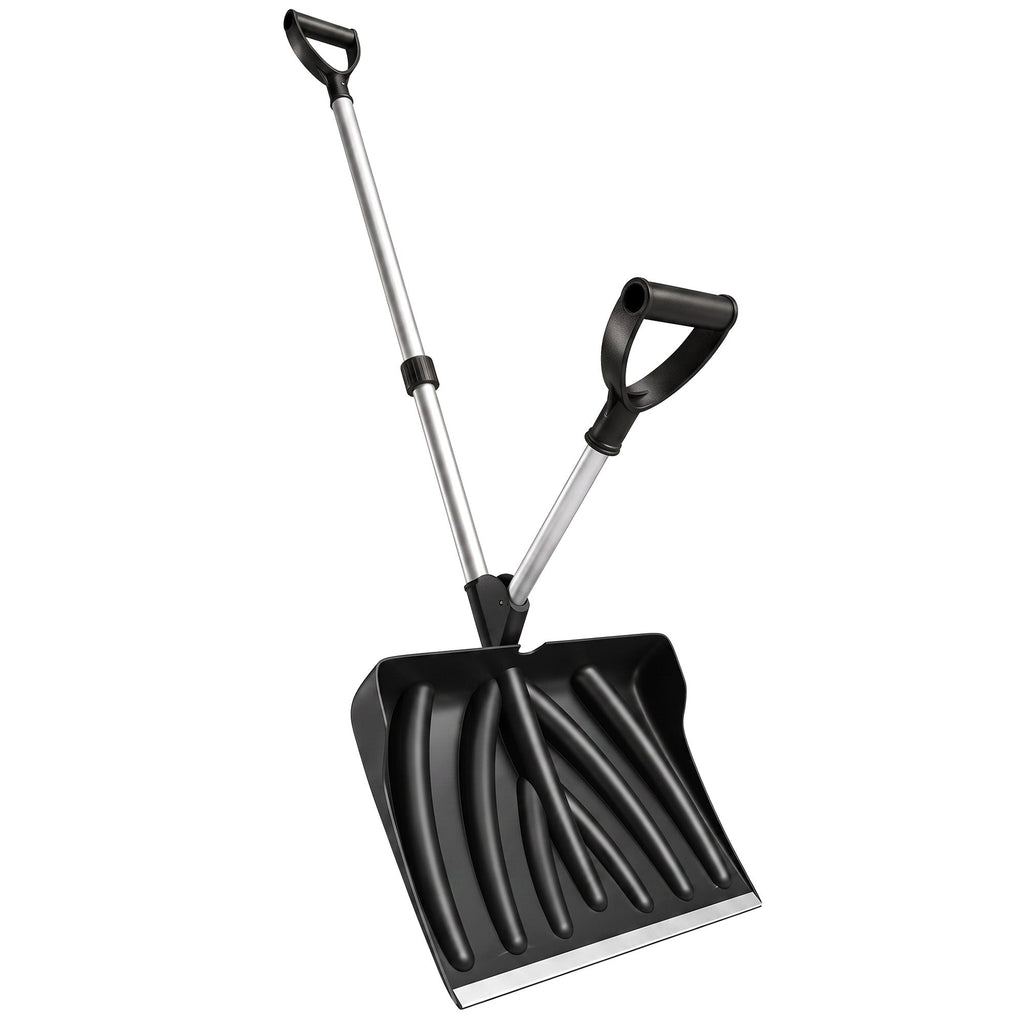 Heavy Duty Snow Shovel with 45cm Blade and Detachable Aluminum Handle