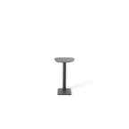 Venice C-Shape Side Table in Charcoal Aluminum