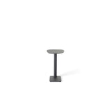 Venice C-Shape Side Table in Charcoal Aluminum