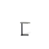 Venice C-Shape Side Table in Charcoal Aluminum