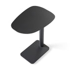 Venice C-Shape Side Table in Charcoal Aluminum