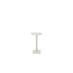 Venice C-Shape Side Table in Dune Aluminum