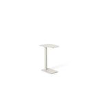 Venice C-Shape Side Table in Dune Aluminum