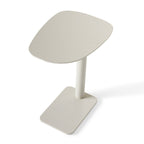 Venice C-Shape Side Table in Dune Aluminum