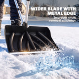 Heavy Duty Snow Shovel with 45cm Blade and Detachable Aluminum Handle