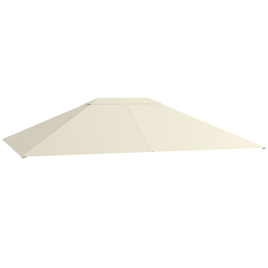 10' x 13' Gazebo Replacement Canopy Top Cover, Cream White