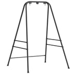 Hammock Chair Stand with Anti-Slip Pads and 2 Carabiners, Black