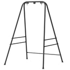 Hammock Chair Stand with Anti-Slip Pads and 2 Carabiners, Black