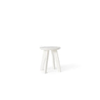 Woodside Round Side Table in White Composite