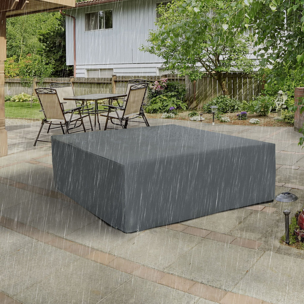 80.7" x 75.6" x 24" Waterproof Patio Furniture Cover, Grey