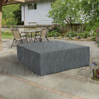80.7" x 75.6" x 24" Waterproof Patio Furniture Cover, Grey