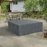 80.7" x 75.6" x 24" Waterproof Patio Furniture Cover, Grey