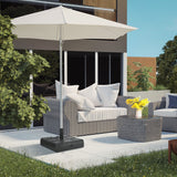 88 lbs. Fillable Umbrella Base for 1.5" or 1.9" Poles, Black