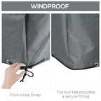 80.7" x 75.6" x 24" Waterproof Patio Furniture Cover, Grey