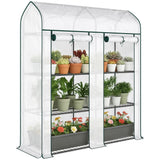 3-Tier Mini Greenhouse, 56.3" x 18.1" x 65", White