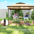10.7 x 10.7ft Pop-Up Gazebo with Removable Mesh Curtains and UV30 Roof, Beige