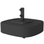 Patio Umbrella Base with Wheels, 110 lbs Sand/86 lbs Water, Black