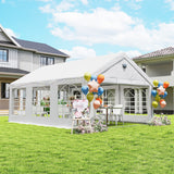 4 x 6 m Gazebo with 4 Removable Sidewalls, White