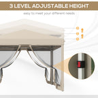 10' x 10' Pop Up Canopy Tent with Netting and Carry Bag