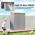 5ft x 3ft Garden Storage Shed with Sloped Roof and Lockable Door