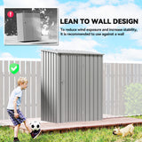 5ft x 3ft Garden Storage Shed with Sloped Roof and Lockable Door