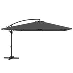 111" x 150.4" Cantilever Umbrella with 360° Rotation and Tilt, Grey