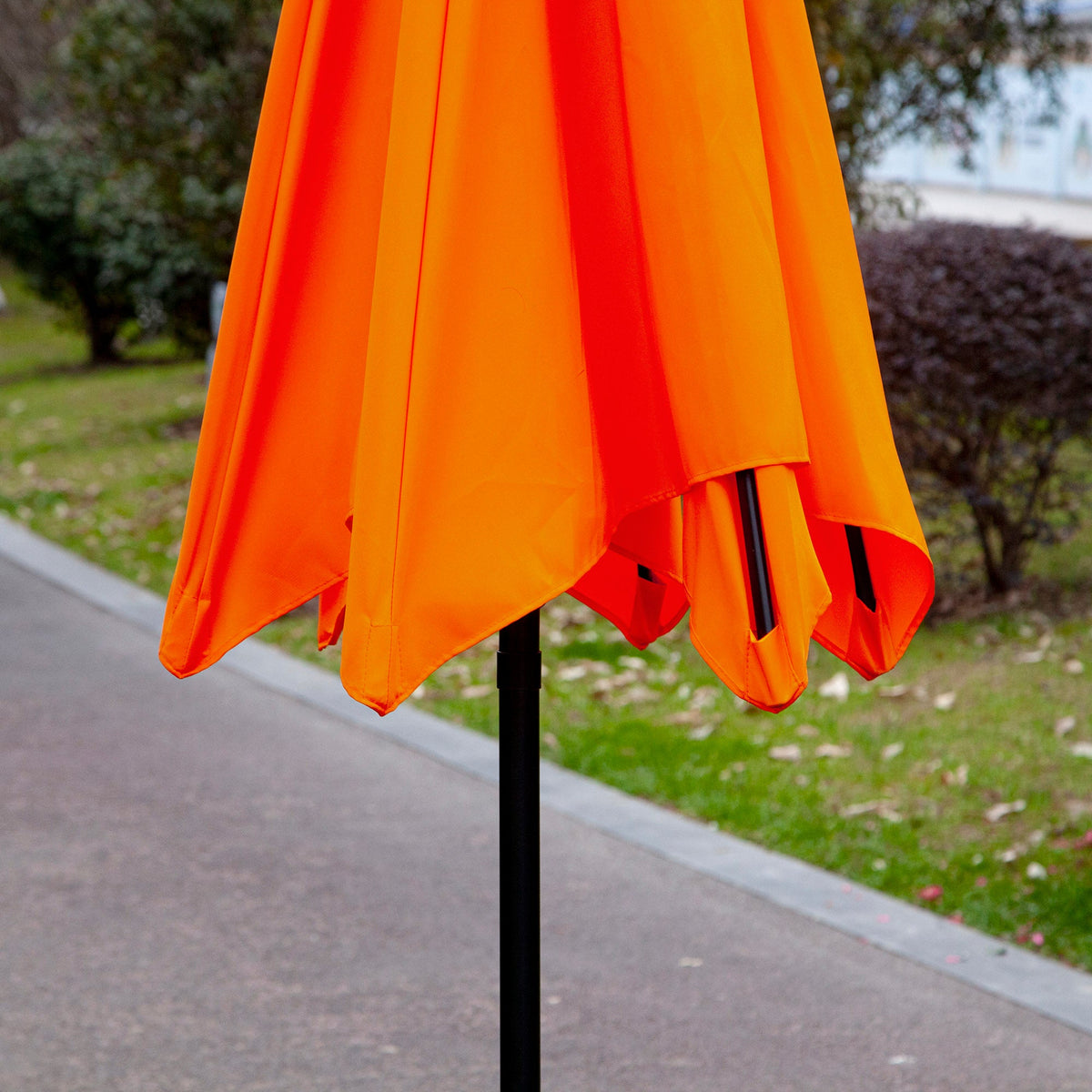 8.5ft Patio Umbrella with Crank Handle and Tilt, Orange