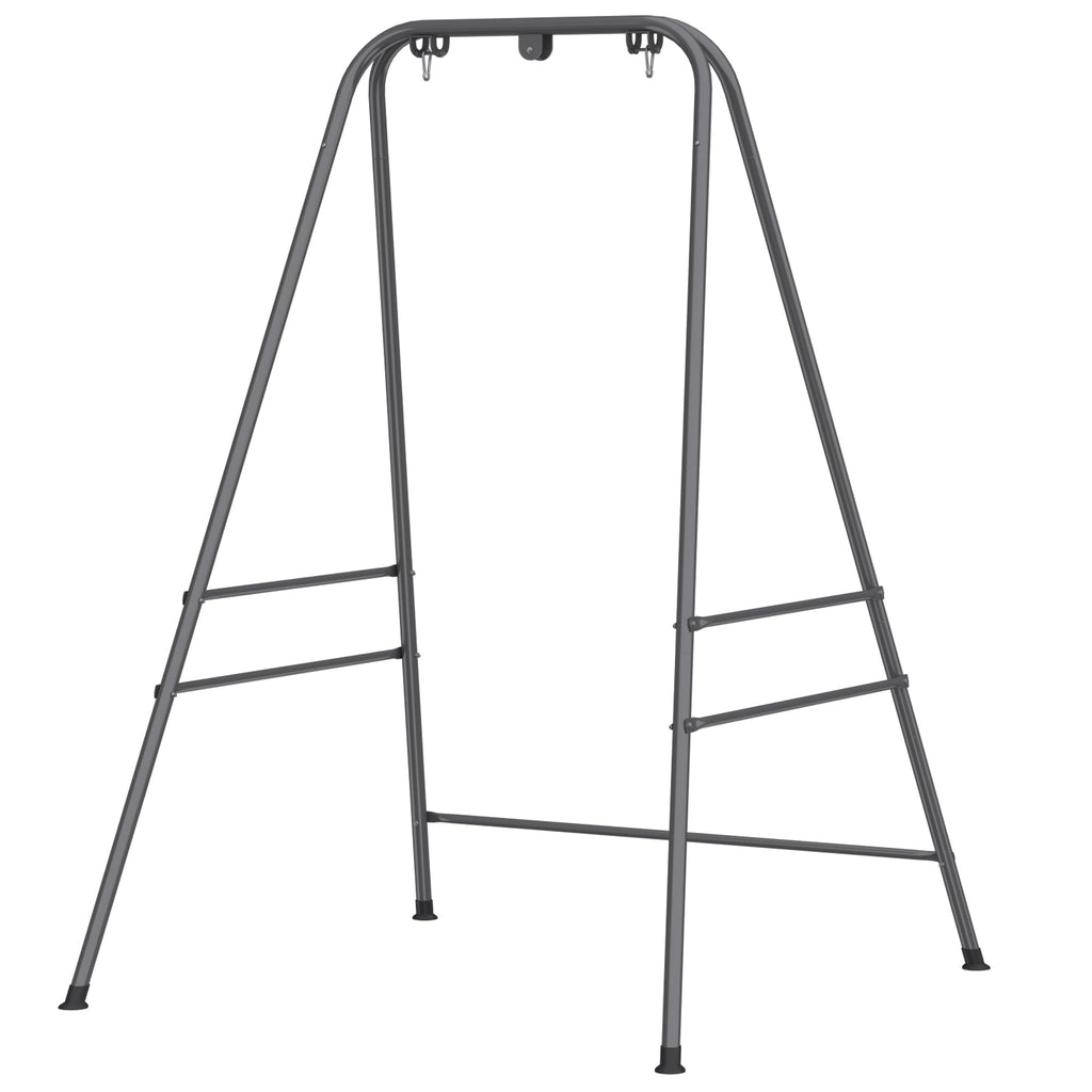 Hammock Chair Stand with Anti-Slip Pads and 2 Carabiners, Gray
