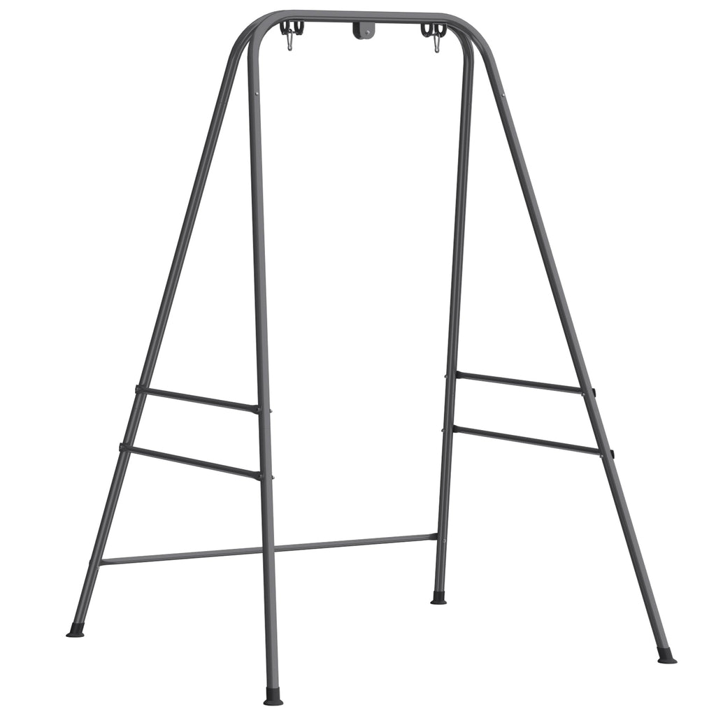 Hammock Chair Stand with Anti-Slip Pads and 2 Carabiners, Gray