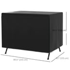 85" x 61" x 59" 3-Seater Patio Swing Cover, Black