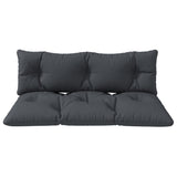 2-Seater Outdoor Seat & Back Cushions, 6" Thick for Pallet Loveseat, Dark Grey